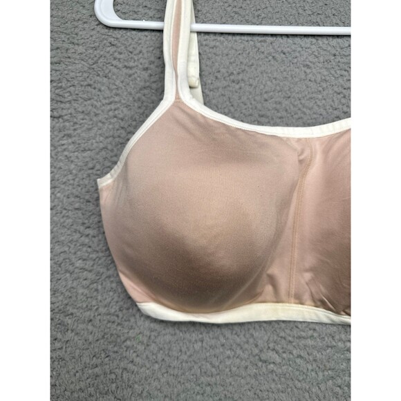 Natori Yogi Contour Convertible Sports Bra light mocha/ivory 36DD - Picture 2 of 7